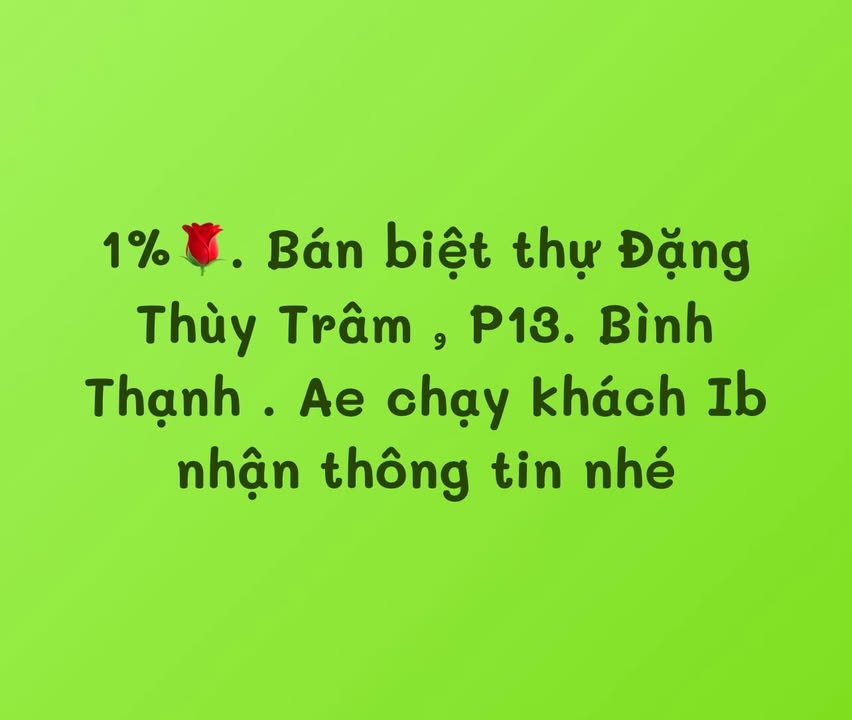 Biệt thự Đặng Thùy Trâm quận Bình Thạnh 240m² giá 33 tỷ - Thiết kế hiện đại, không gian sống lý tưởng!