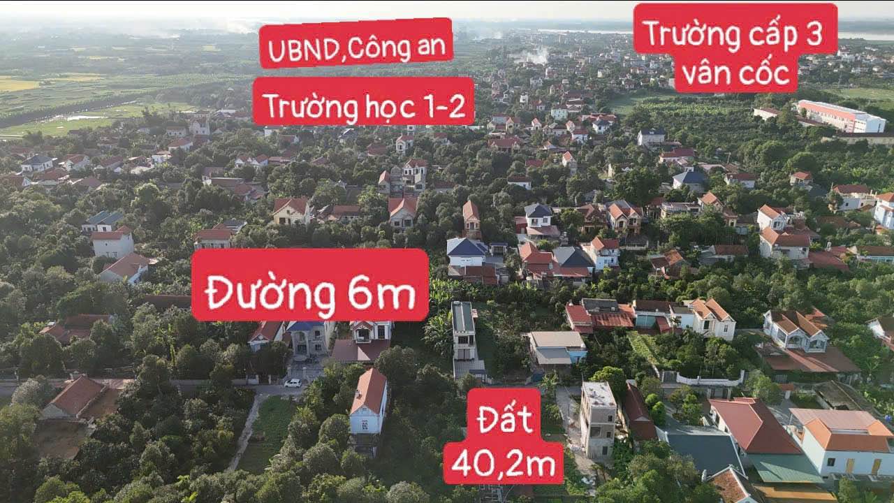 Đất nền Vân Nam, Đan Phượng 40,2m² giá 1 tỷ - Vị trí đắc địa gần trường học!