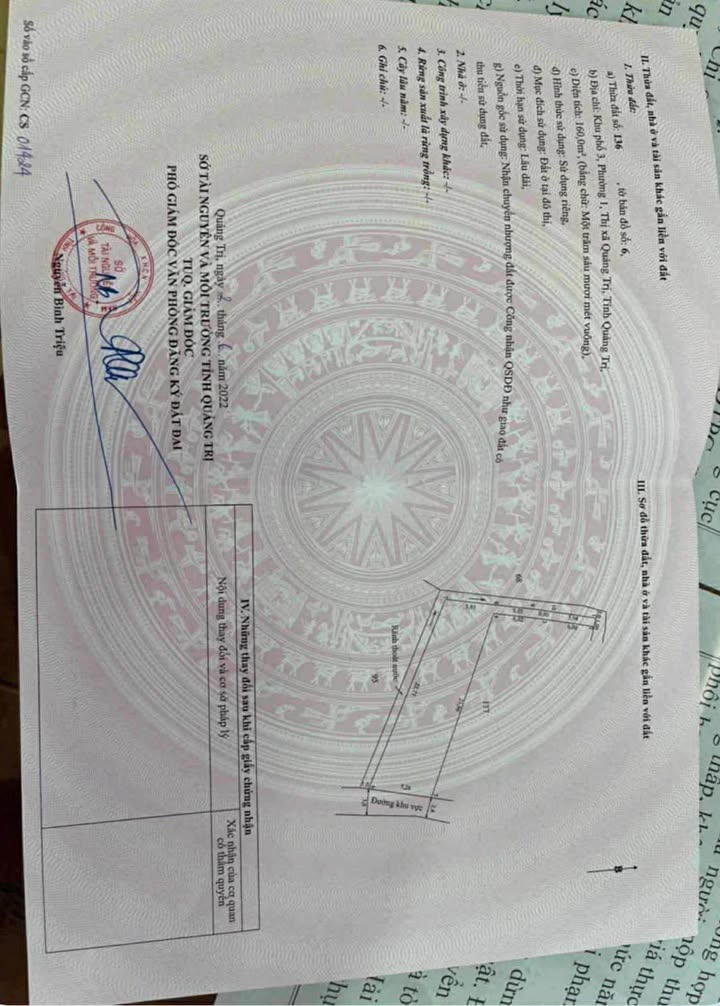 Đất nền trung tâm Thị Xã Quảng Trị 160m² giá 500 triệu - Cơ hội đầu tư hấp dẫn!