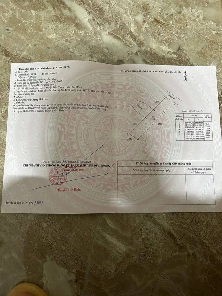 Đất nền Đức Trọng 532m² giá 3.2 tỷ - Đầu tư sinh lời cao!