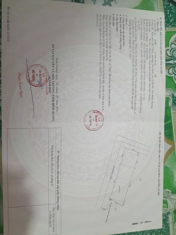 Đất nền phường Tân Đông Hiệp 91m² giá 2.65 tỷ - Vị trí đắc địa gần trường học!