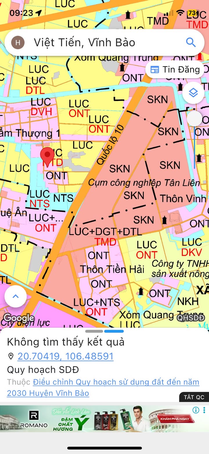 Đất nền xã Việt Tiến, Vĩnh Bảo, Hải Phòng 186m² giá 2 tỷ - Cơ hội đầu tư hấp dẫn!