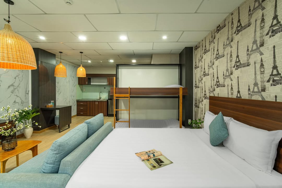 Căn hộ cho thuê tại Sơn Trà Đà Nẵng - Gần biển với nội thất đầy đủ