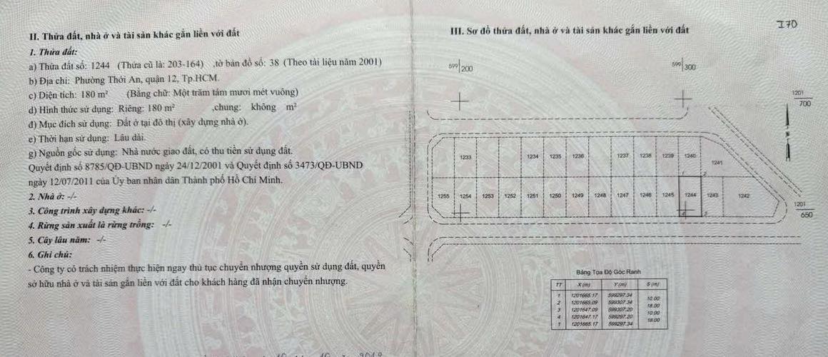 Đất biệt thự liền kề KDC Phú Nhuận, Q.12 - Diện tích 180m², giá chỉ 11.6 tỷ!