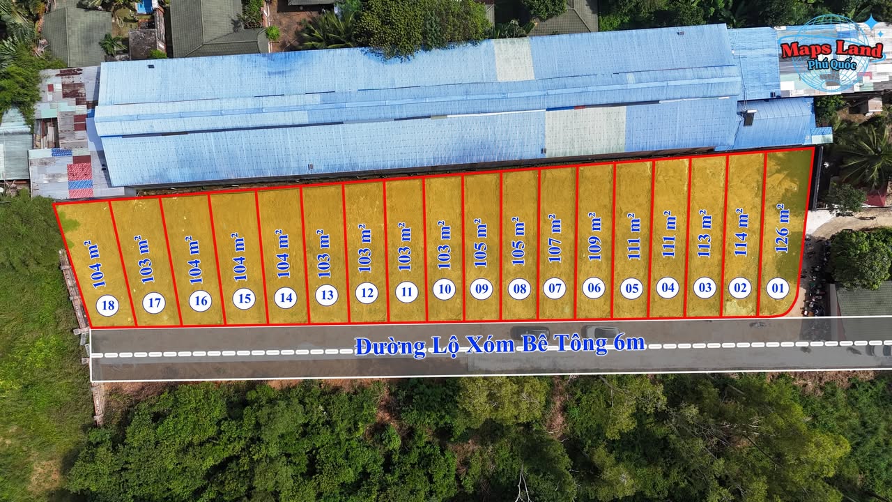 Đất nền thổ cư ấp Gành Gió, Phú Quốc 114m² giá chỉ 1.1 tỷ - Cơ hội đầu tư hấp dẫn!