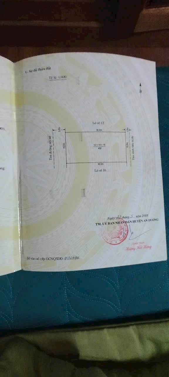 Đất nền 450m² tại Văn Cú, An Đồng, An Dương - Cơ hội đầu tư tuyệt vời!