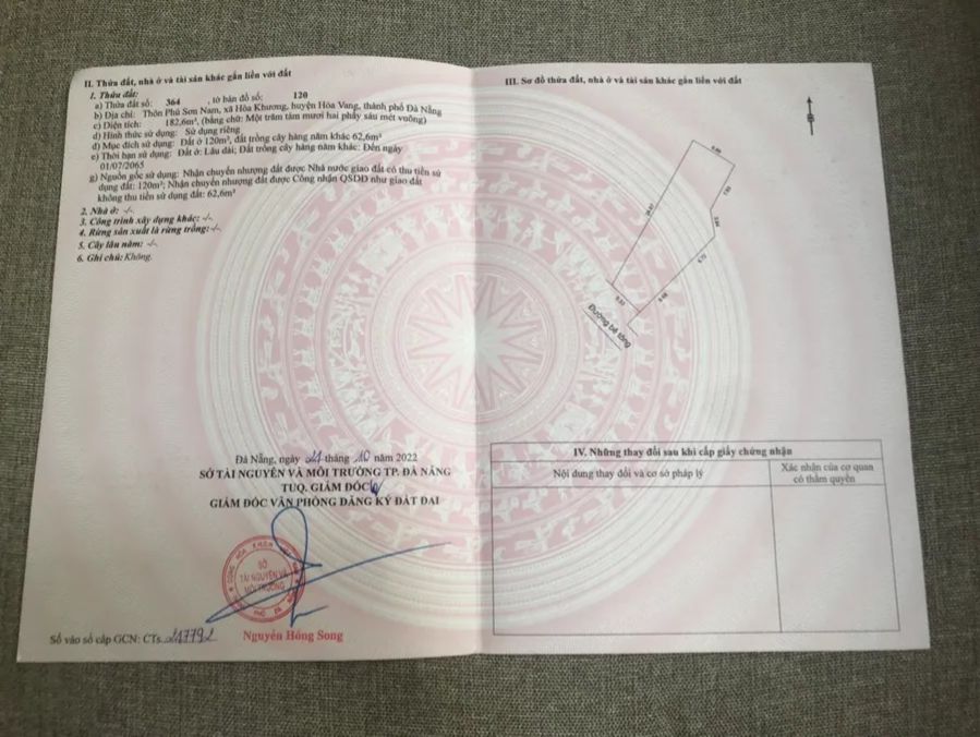 Đất nền Hòa Tiến Đà Nẵng 182m² giá 900 triệu - Vị trí đẹp, thuận tiện đầu tư!