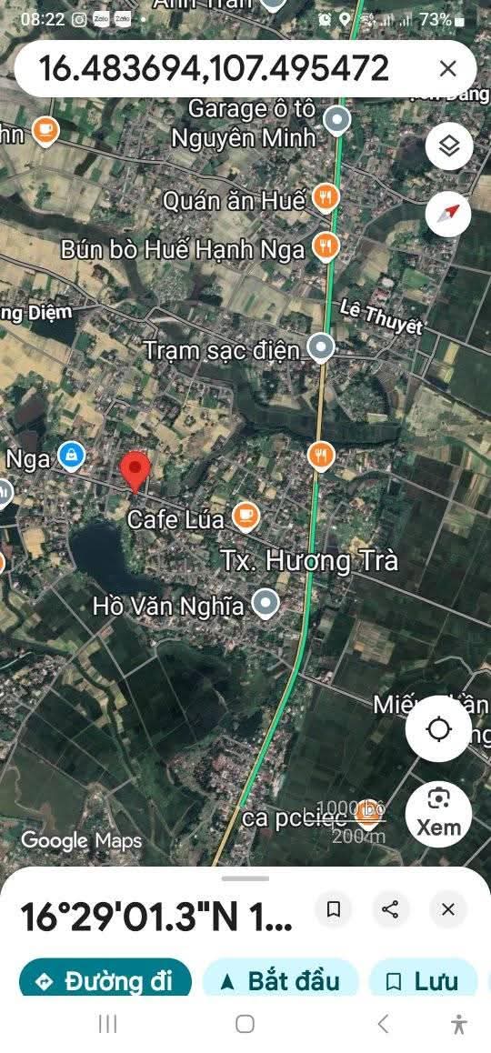 Đất Mặt Tiền Đường An Đô, Hương Trà 145m² giá 800 triệu - Cơ hội đầu tư sinh lời!