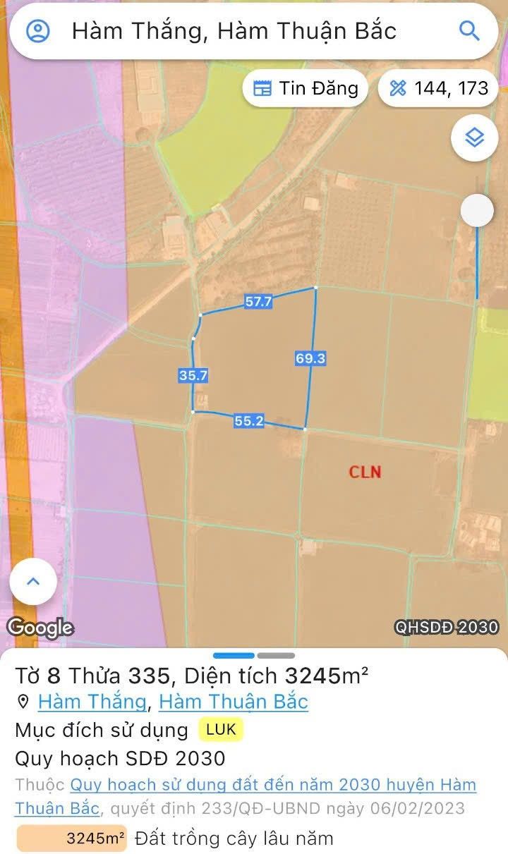 Đất nền Kim Ngọc, Hàm Thắng 3000m² giá 1.137 tỷ - Gần chợ Phú Long, tiện ích đầy đủ!