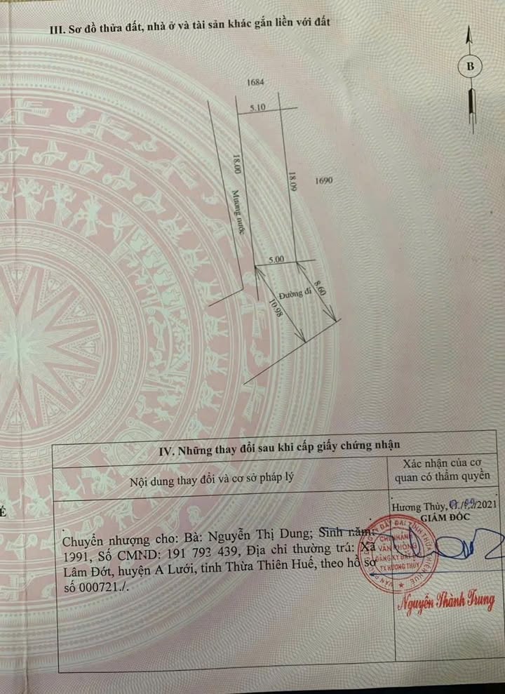 Đất Thủy Lương, Hương Thủy 91m² giá 800 triệu - Đầu tư sinh lợi ngay!