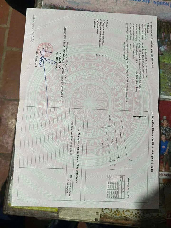 Bán đất đẹp lô góc 2 mặt tiền Khu 6 Tu Vũ 112m² giá chỉ 500 triệu - Cơ hội đầu tư hiếm có!