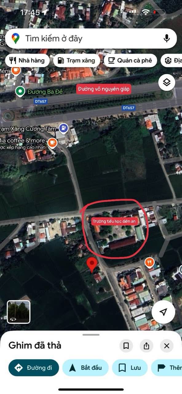 Đất nền Diên An, Diên Khánh 130m² giá 1.9 tỷ - Đường ô tô tránh nhau, gần trường học!