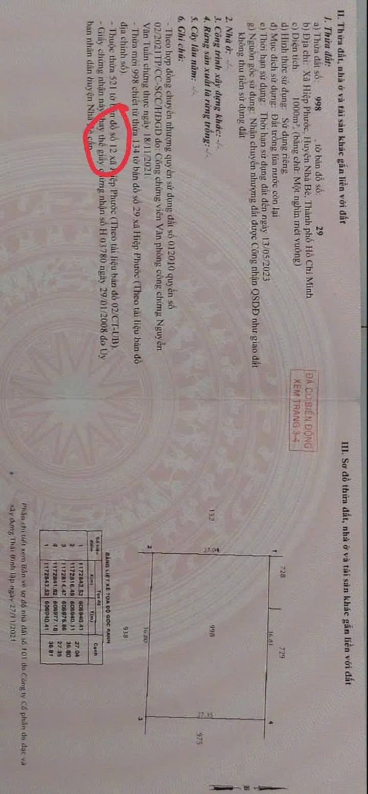 Đất nền Hiệp Phước Nhà Bè 1000m² giá 1.7 tỷ - Sổ hồng chính chủ, công chứng ngay!