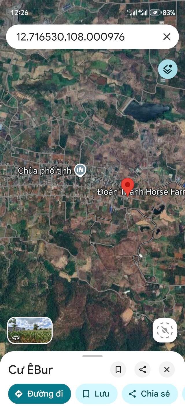 Đất thổ cư mặt tiền đường số 1, thôn 8, Cư Êbur, 270m² giá 935 triệu - Cơ hội đầu tư tuyệt vời!