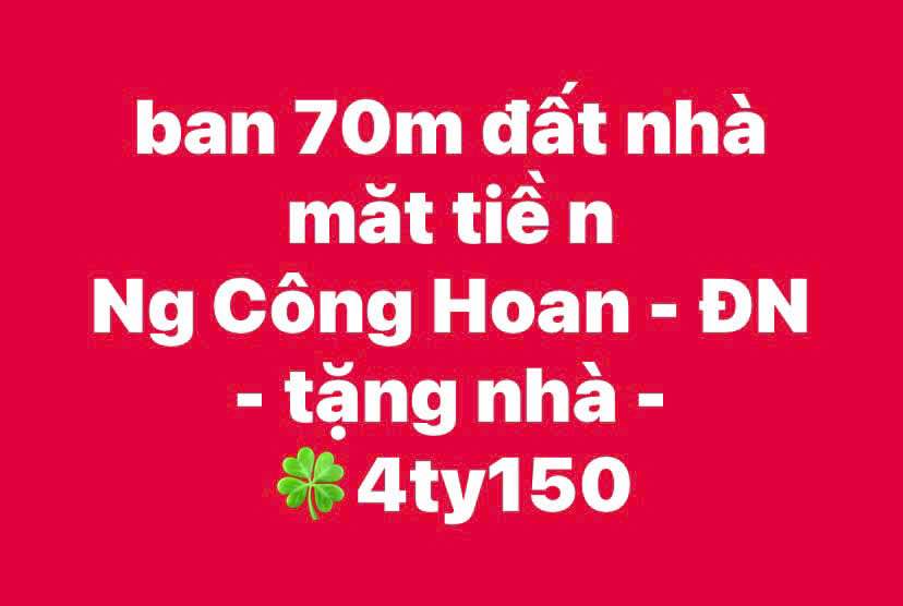 Đất mặt tiền Ngô Quyền Sơn Trà 70m² giá 4.15 tỷ - Cơ hội đầu tư hiếm có!
