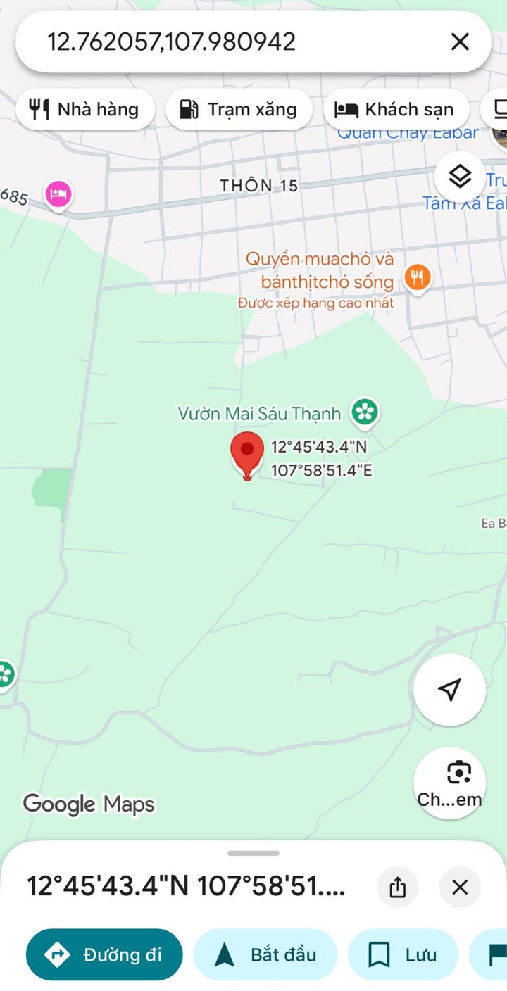 Đất nền xã Ea Bar, Buôn Đôn 6821m² giá 1.8 tỷ - Pháp lý rõ ràng, thương lượng nhẹ!