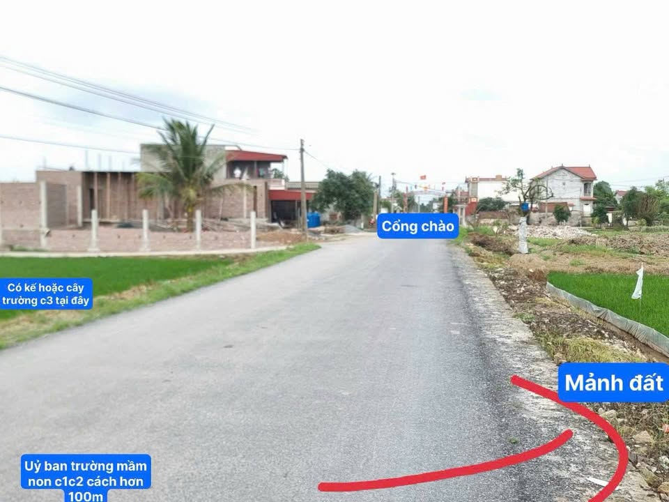 Đất đấu giá đẹp đường Huyện 93b, xã Thuần Thành, 100m² - Giá chỉ 900 triệu