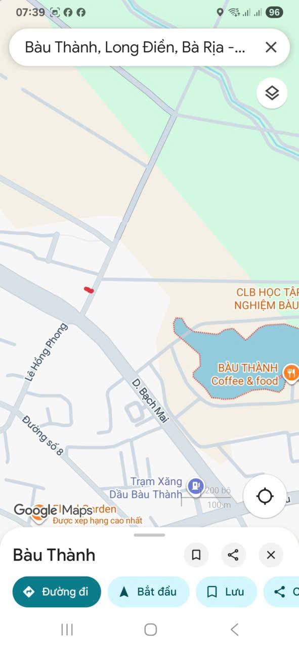 Đất nền Long Điền, Bà Rịa - Vũng Tàu 168m² chỉ 1.65 tỷ - Gần công viên nước Bàu Thành