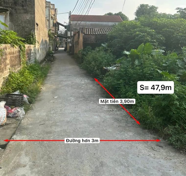 Đất thổ cư Thôn Hoàng Xá, Thường Tín 47m² giá 1.38 tỷ - Sổ đỏ chính chủ sẵn sàng giao dịch!