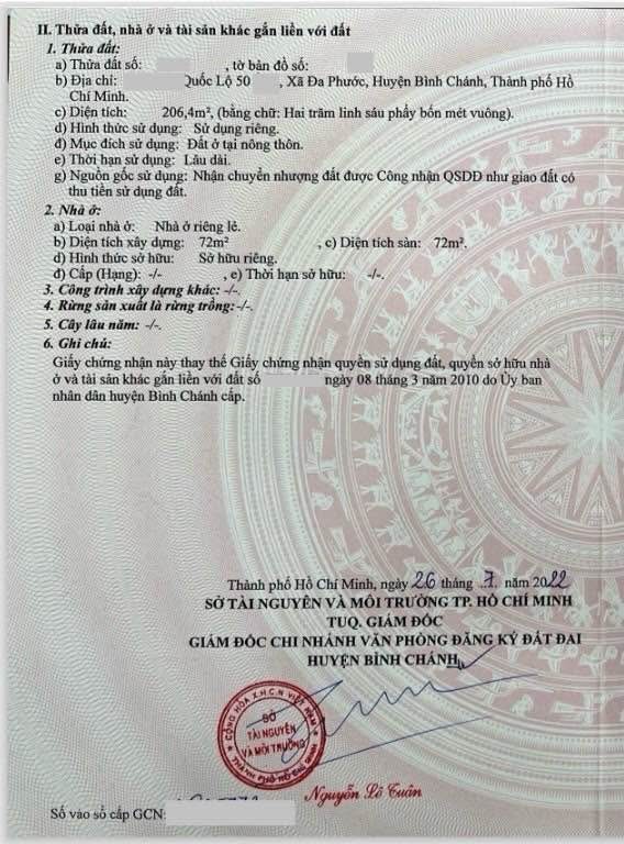 Nhà xưởng mặt tiền QL50 Đa Phước 206m² giá chỉ 18 tỷ - Đầu tư sinh lời chắc chắn!