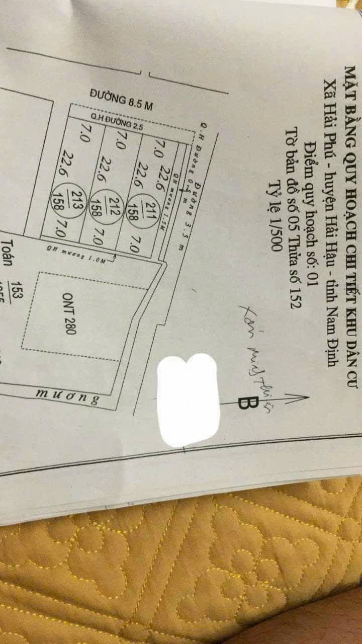 Đất nền Hải Hậu 158m² giá 700 triệu - Đầu tư sinh lời ngay!