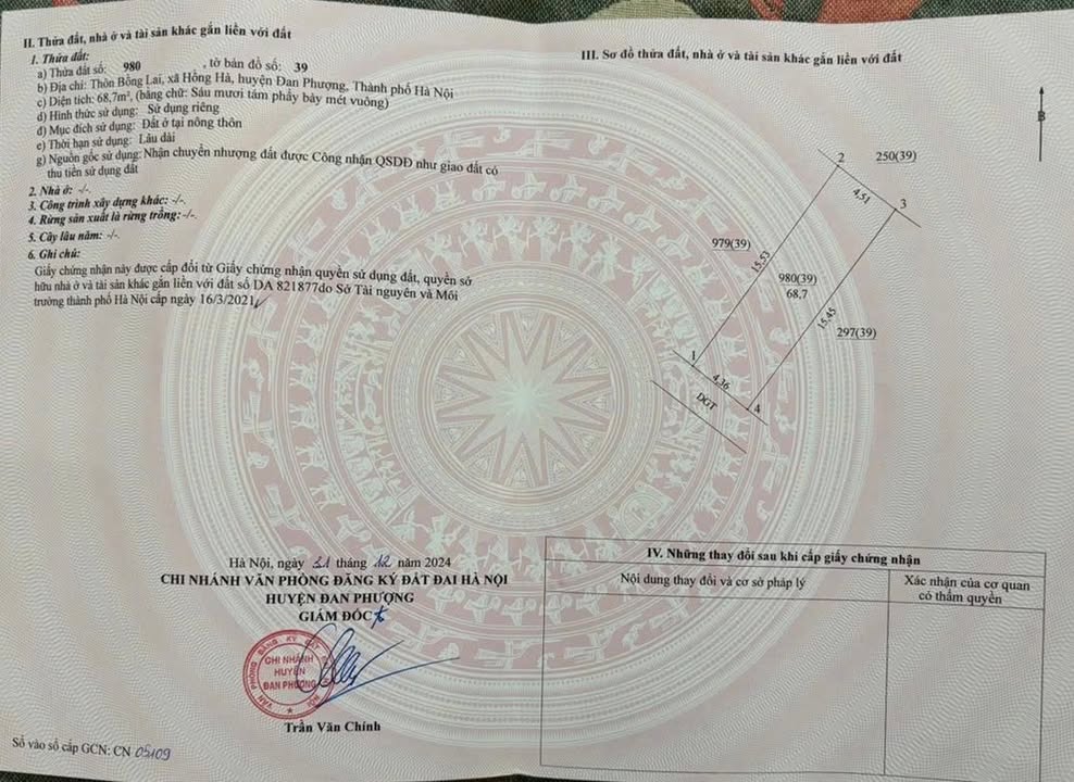 Đất Hồng Hà Đan Phượng 68m² giá chỉ 4.08 tỷ - Cơ hội đầu tư sinh lời!