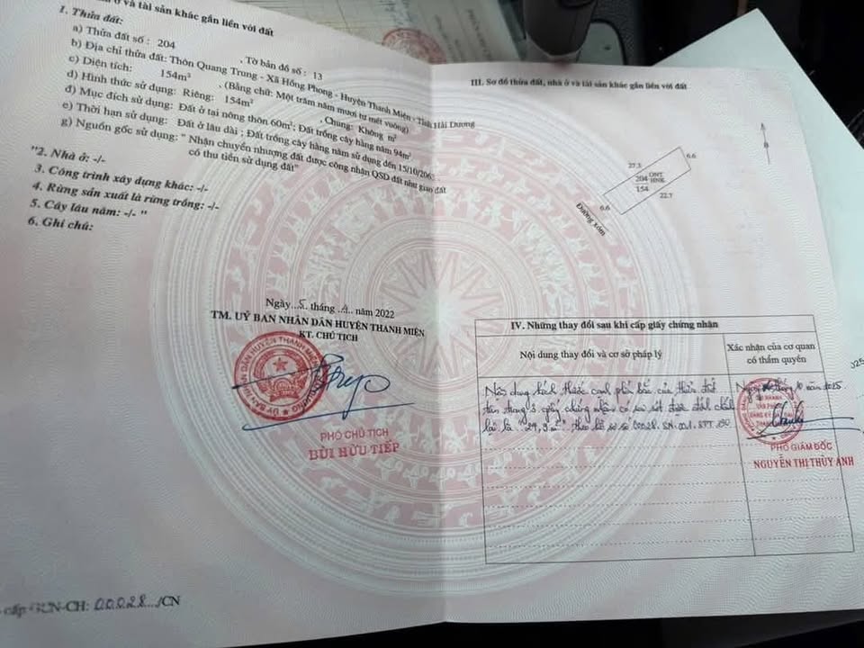 Đất thổ cư Hồng Phong 254m² giá thỏa thuận - Cơ hội đầu tư tuyệt vời!