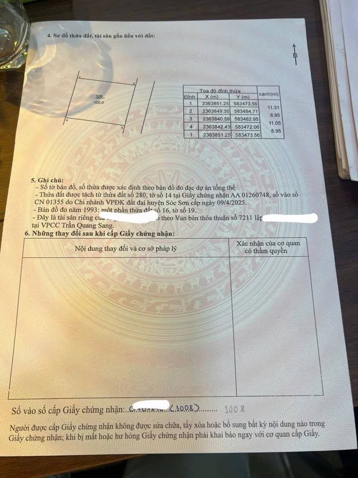 Đất thổ cư 100m² Trung Giã, Sóc Sơn - Giá chỉ 900 triệu, Sổ đỏ chính chủ!