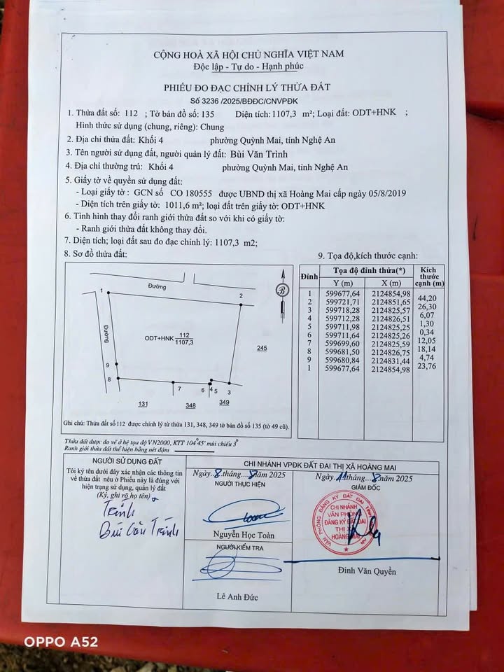 Lô đất 2 mặt tiền khu phố 4 Quỳnh Xuân 229.5m² giá 1.2 tỷ - Cơ hội đầu tư hấp dẫn!
