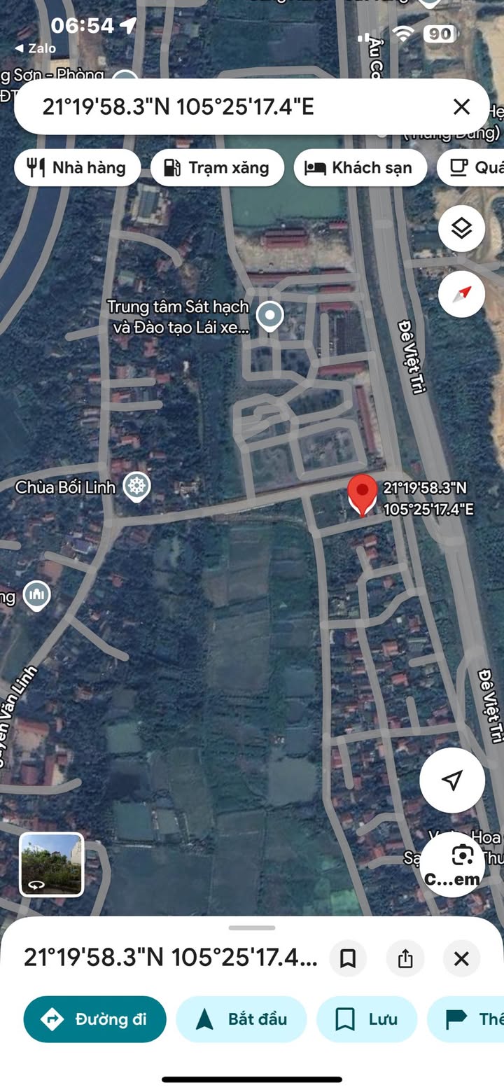 Đất thổ cư 90m² tại xã Trưng Vương - Giá chỉ 3 tỷ, hướng Đông Nam