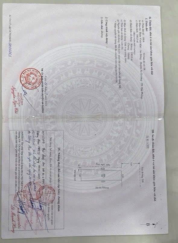 Đất nền lô góc đường 208 Vĩnh Khê, An Dương 100m² - Đầu tư sinh lời ngay!