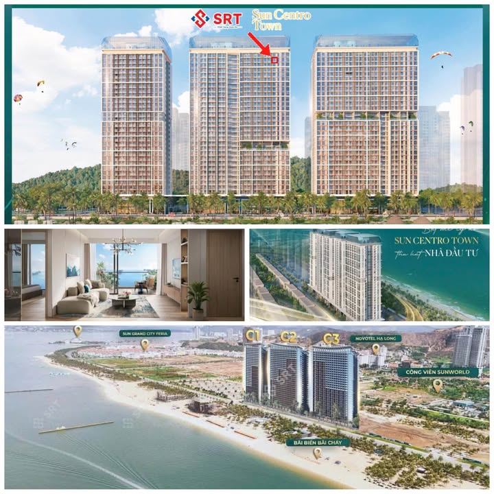 Căn hộ Sun Centro Town Hạ Long 68m² giá 5 tỷ - View trực diện Vịnh di sản!