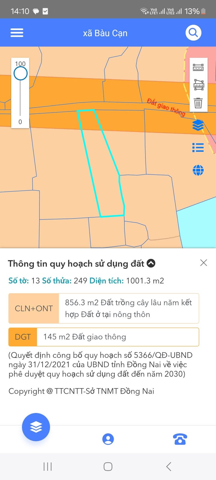 Đất Bàu Cạn Long Thành 1000m² giá 1.9 tỷ - Cơ hội đầu tư tuyệt vời!
