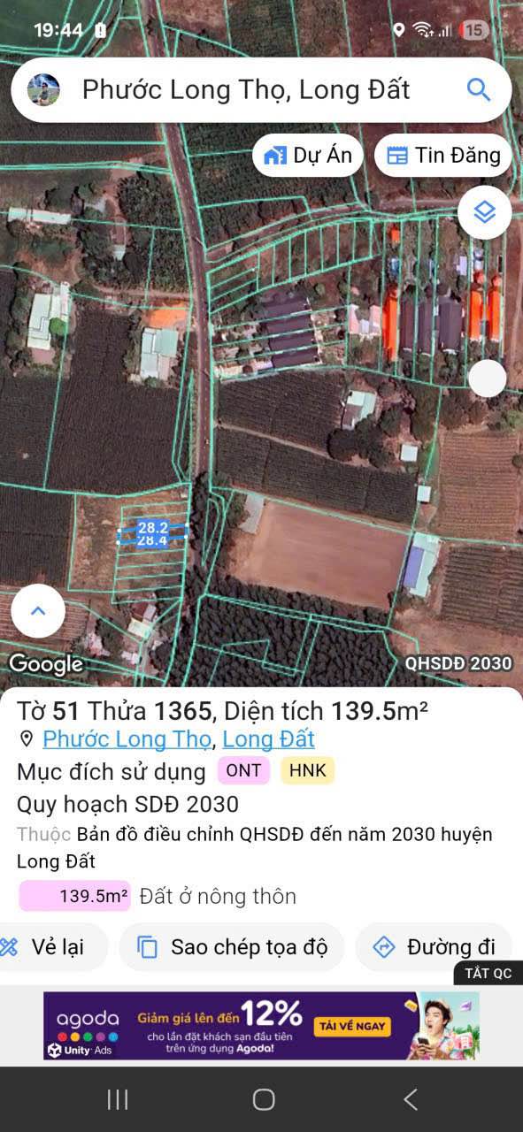 Đất nền xã Phước Long Thọ, huyện Đất Đỏ, 140m² giá 850 triệu - Đầu tư sinh lời ngay!