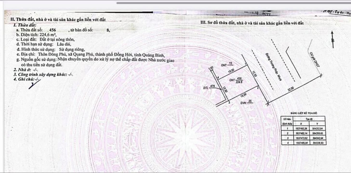 Đất mặt tiền Trương Pháp, Đồng Hới 224m² - View biển tuyệt đẹp!