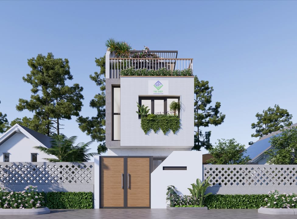 Nhà 2 tầng 1 tum tại Phan Thiết 56m² - Thiết kế hiện đại, đầy đủ công năng!