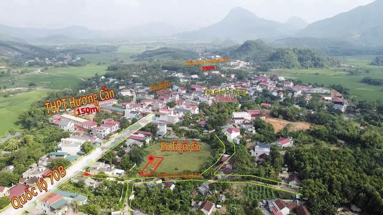 Đất thổ cư xã Hương Cần 150m² giá 450 triệu - Đầu tư sinh lời tiềm năng!