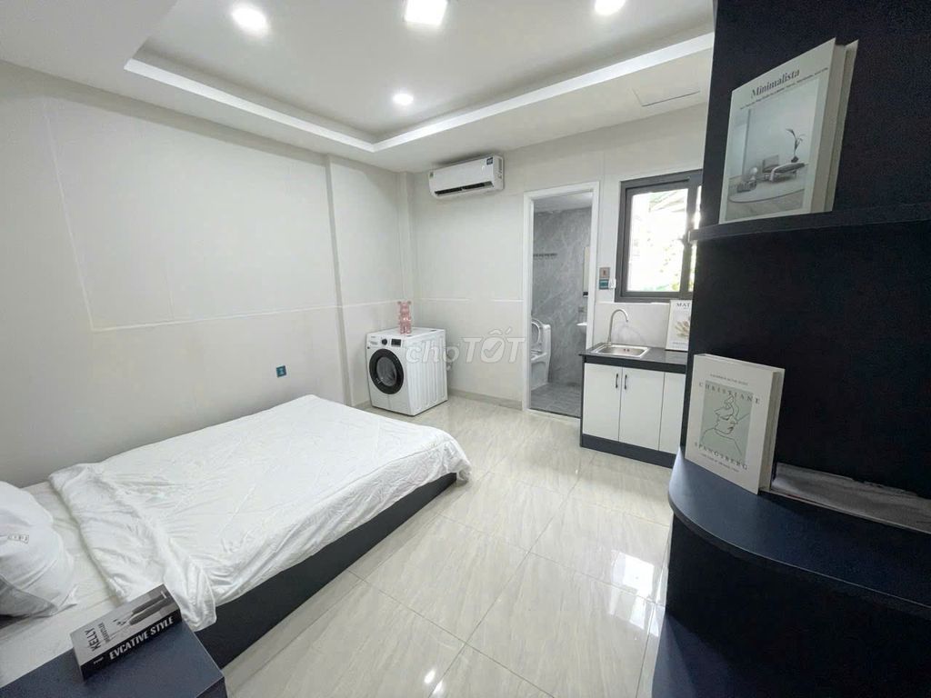 Cho thuê căn hộ quận 10 25m² giá 5.8 triệu - Nhà mới sạch, đầy đủ nội thất
