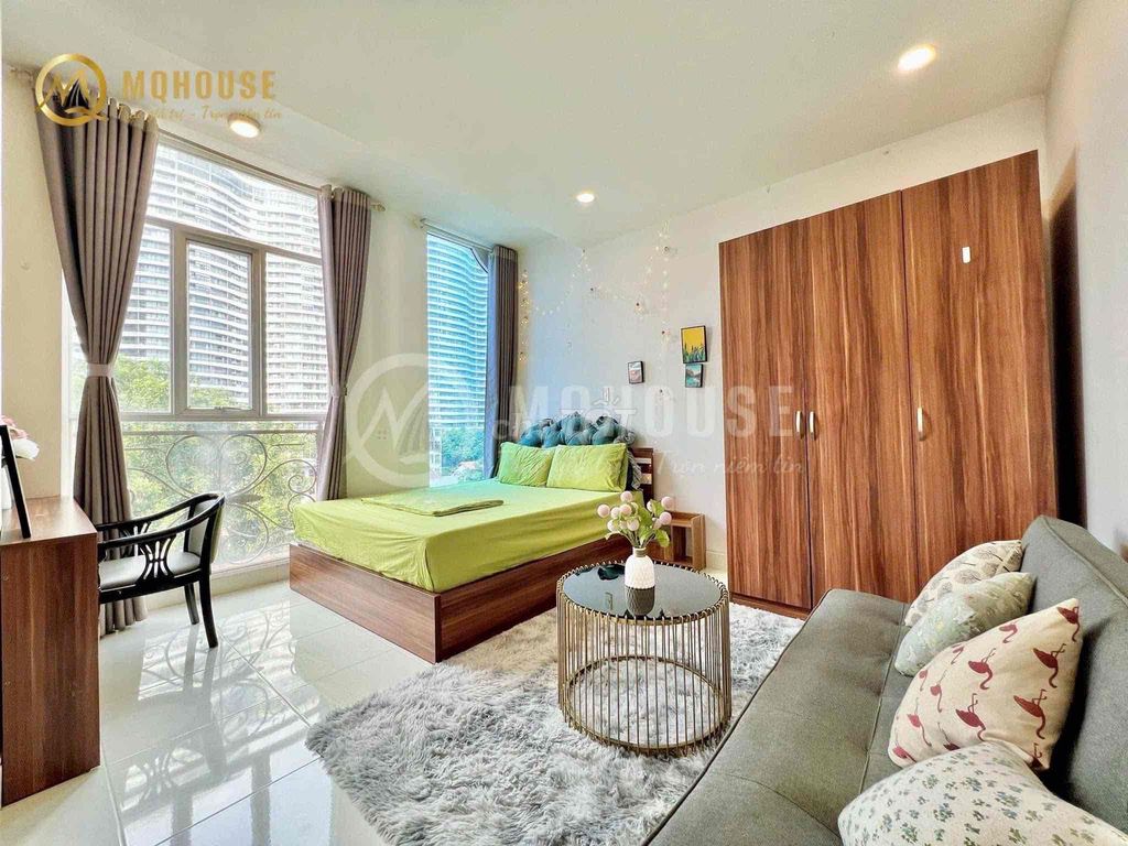 Chung cư studio Balcon ngay cầu Thị Nghè 45m² giá 6.5 triệu - Full nội thất cao cấp!
