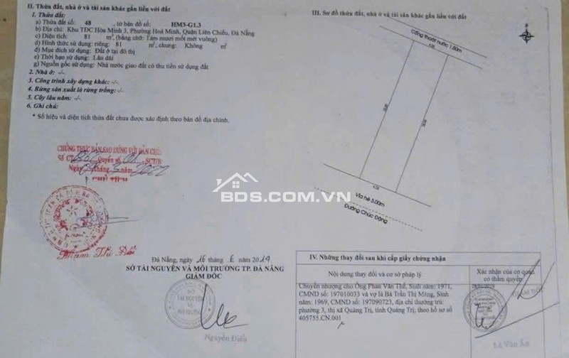 Đất nền đường Chúc Động - Liên Chiểu, Đà Nẵng 81m² - Gần biển chỉ 200m!