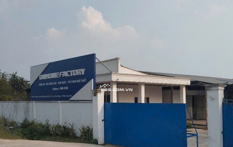 Bán xưởng DN Factory mặt tiền Phùng Thị Liếu, Củ Chi – 1.650m² đất thổ cư + cây lâu năm, giá chỉ 15.5 tỷ (có thương lượng)