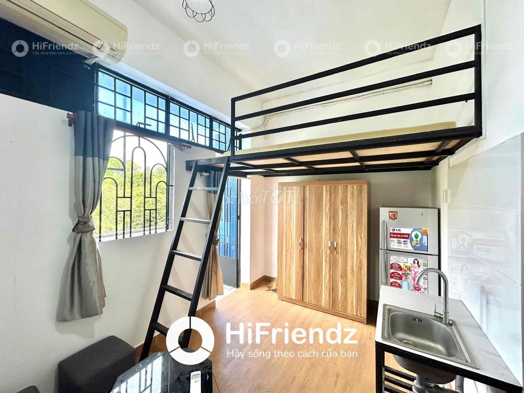 Căn hộ dịch vụ Đường Vòng xoay Phú Lâm 30m² giá 4.5 triệu - Full nội thất gần các trường đại học