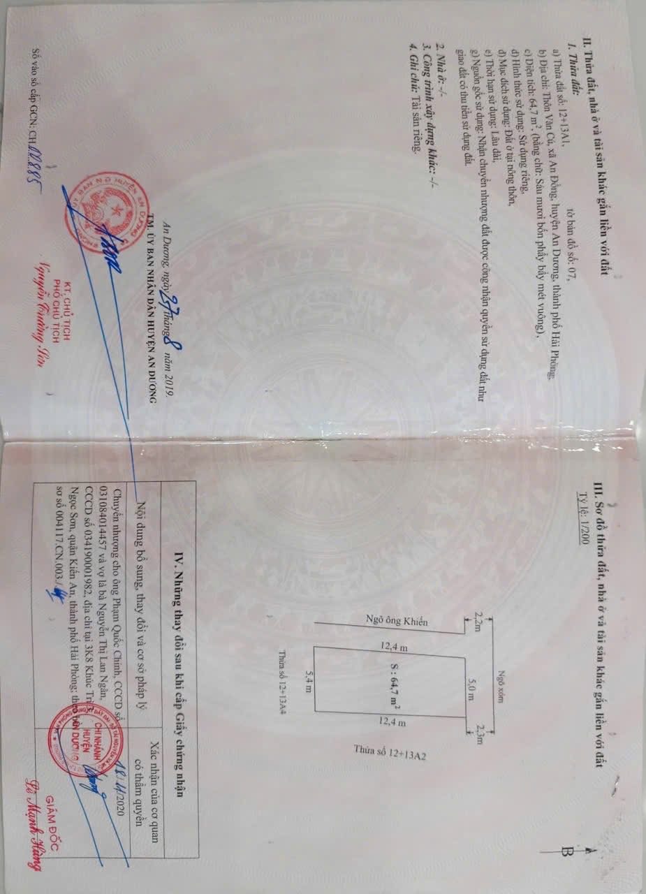 Nhà 3 tầng góc độc lập tại TDP Văn Cú, An Dương, Hải Phòng - Giá chỉ 3.1 tỷ!