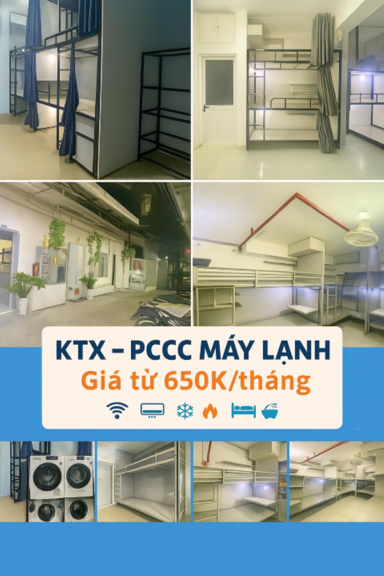 🏙️ Ký túc xá giá rẻ tại Quận 7 - Chỉ 650k/tháng, đầy đủ tiện nghi!