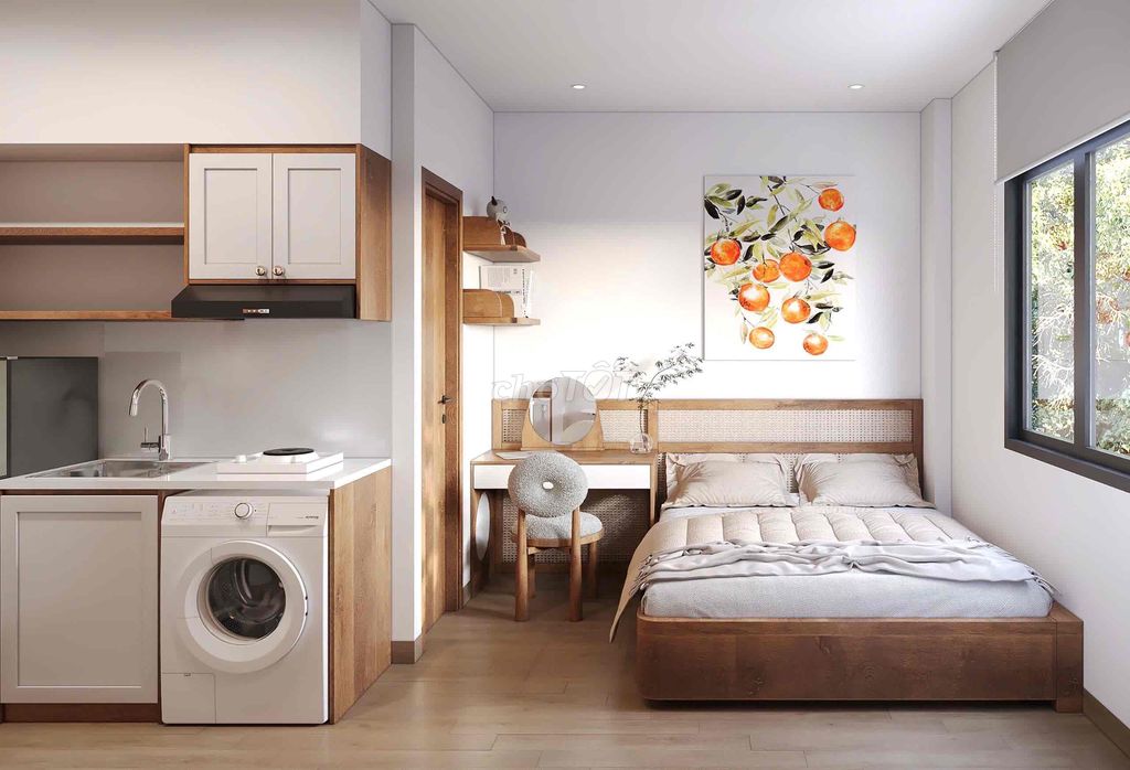 Căn hộ dịch vụ ngay Bùi Đình Tuý 35m² giá 6.4 triệu - Không gian thoáng mát, tự do giờ giấc!