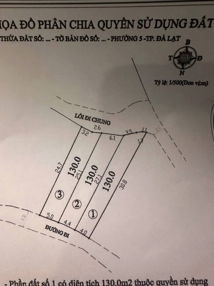 Đất Vạn Thành Đà Lạt 130m² giá 550 triệu - Cơ hội đầu tư tuyệt vời!