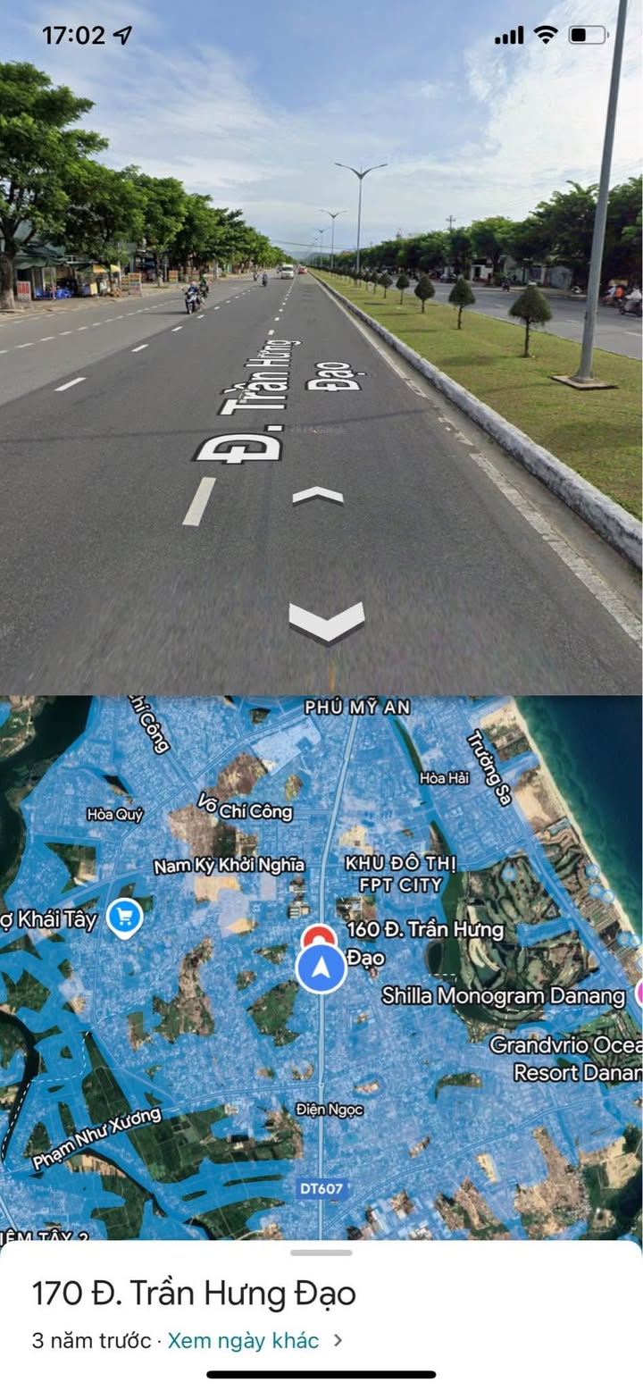 Đất nền mặt tiền đường Trần Hưng Đạo, Đà Nẵng 165m² giá 6,25 tỷ - Cơ hội đầu tư tuyệt vời!