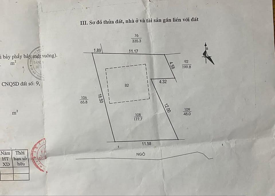 Lô đất thổ cư Nhị Châu - Hải Dương 177,7m² giá 3 triệu/m² - Chính chủ bán gấp!
