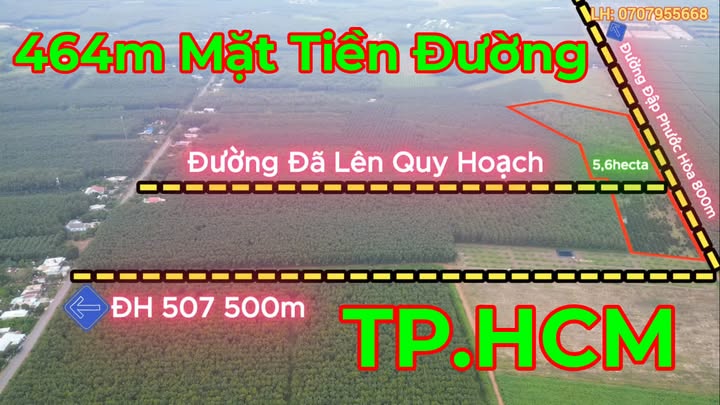 Đất nông nghiệp 5,6 hecta tại Phước Thành, Bình Dương giá 31 tỷ - Cơ hội đầu tư sinh lời!