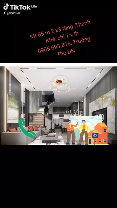 Nhà 3 tầng tại Thanh Khê, Đà Nẵng 85m² giá 7 tỷ - Cơ hội đầu tư hiếm có!